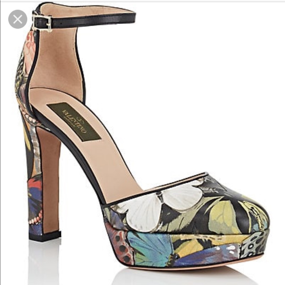 Valentino butterfly platform rock stud Heels shoes - Picture 1 of 8